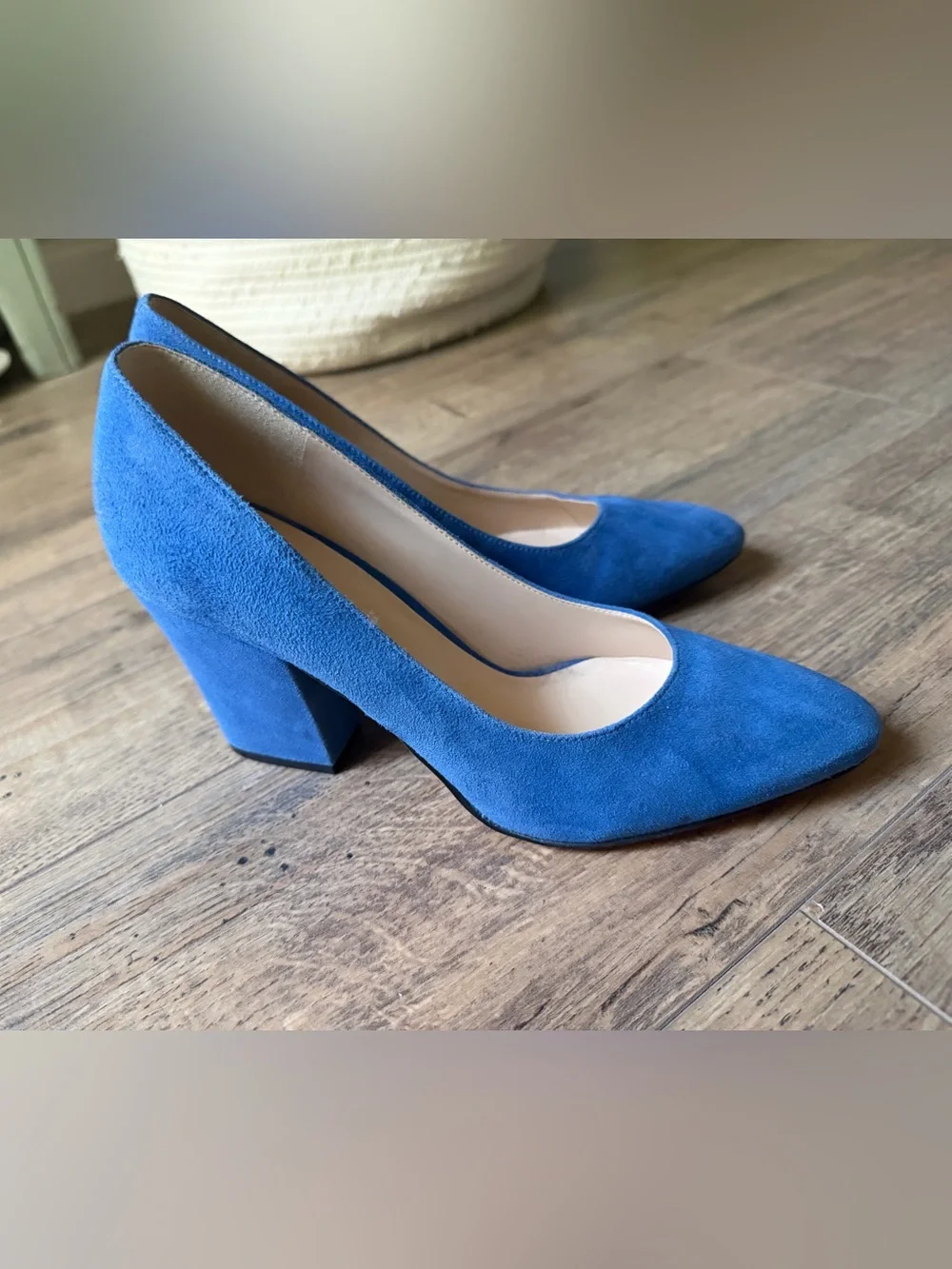 Nine West Scheila Pump Blue Suede Size 7.5